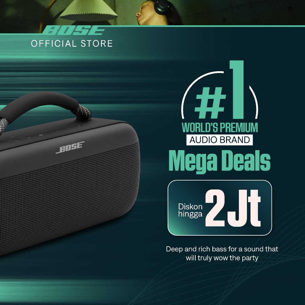 Bose SoundLink Max Speaker Bluetooth Portabel - Black / Blue Dusk