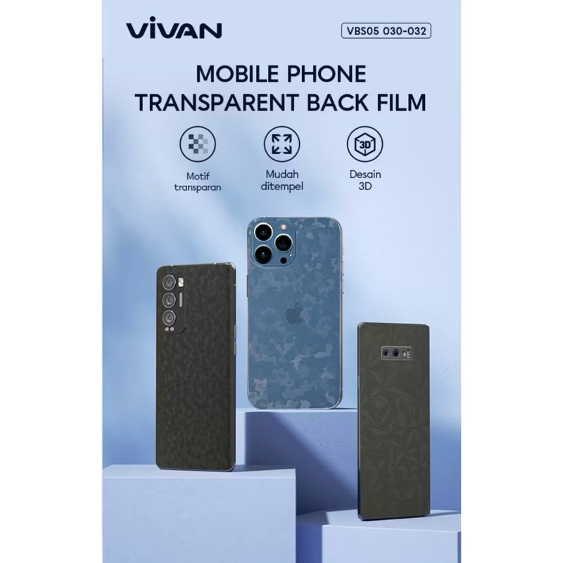 VIVAN VBS05 Garskin Hp/Back Sticker Geometric Pattern