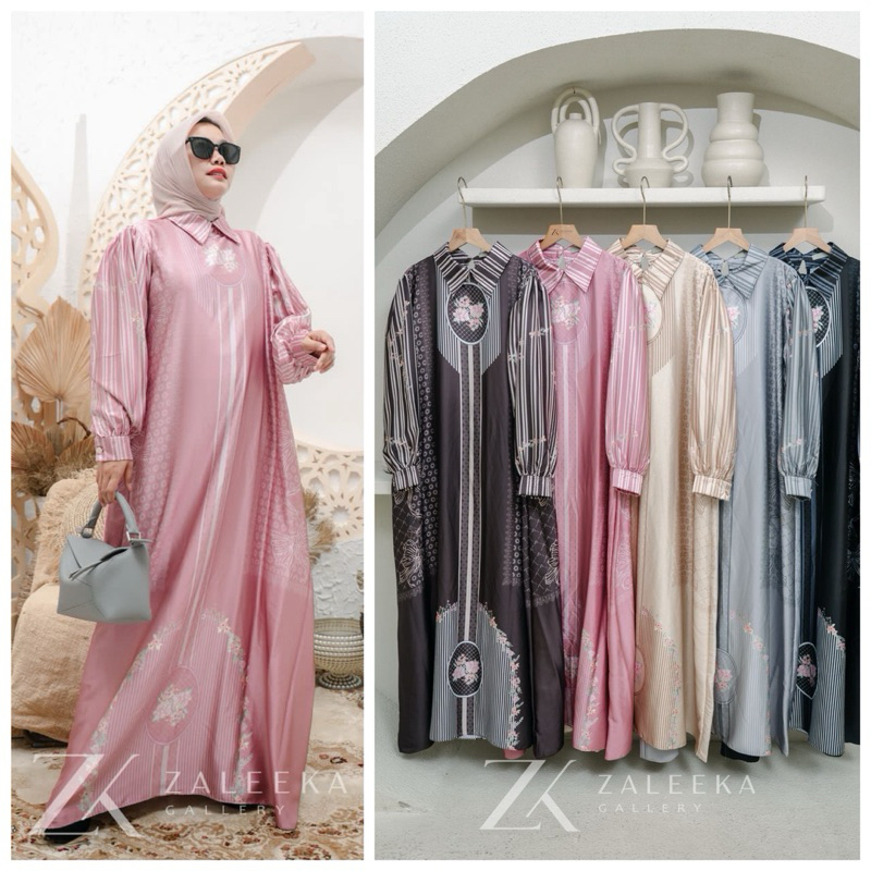 Gamis Dress Zaleeka ( ZK ) Original Simple Elegant