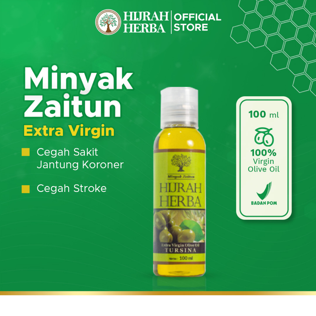 

Minyak Zaitun Hijrah Herba 100 ml Cegah Jantung Koroner