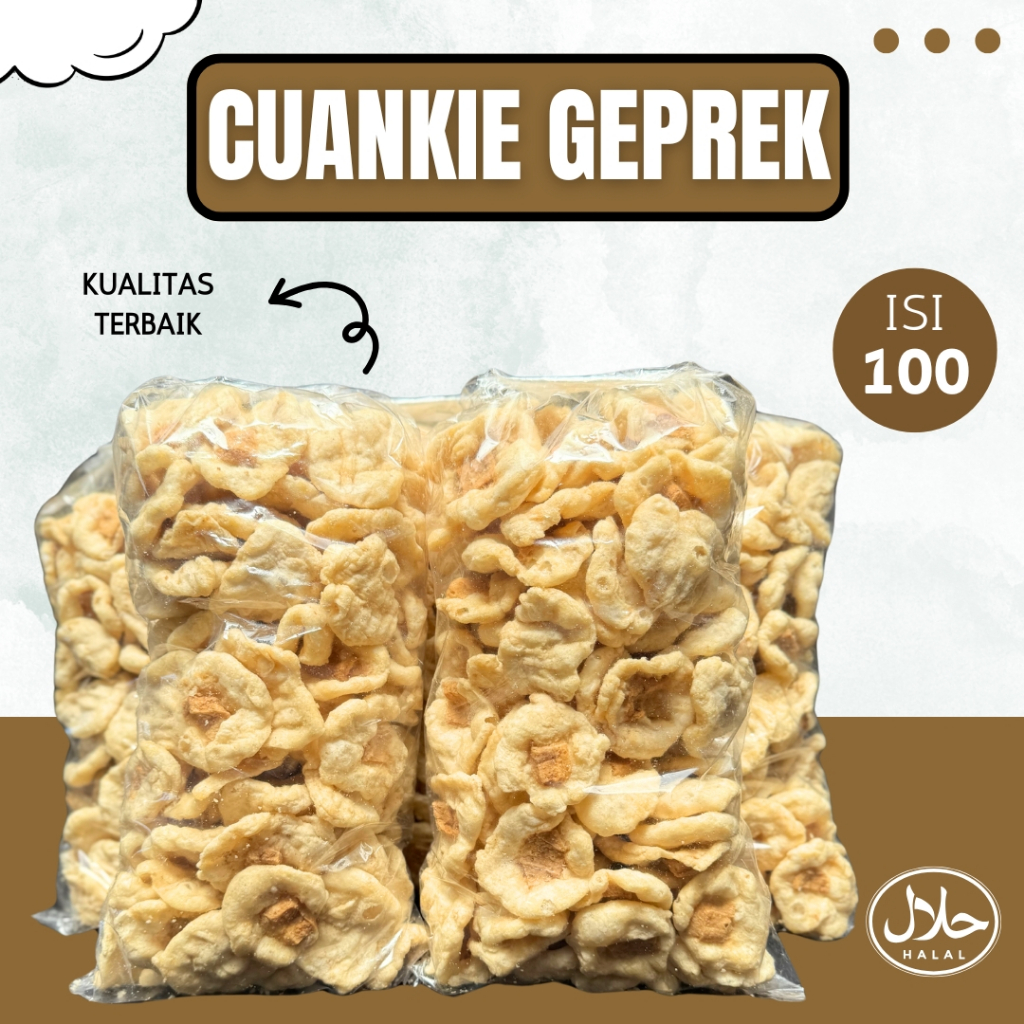 

wiw Termurah Cuanki Geprek Toping Isi 100 Pcs Biji Khas Garut Bisa Cod