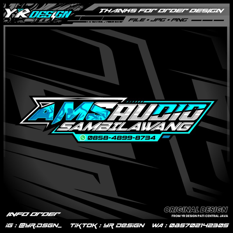 

[ CUSTOME ] stiker desain bebas request