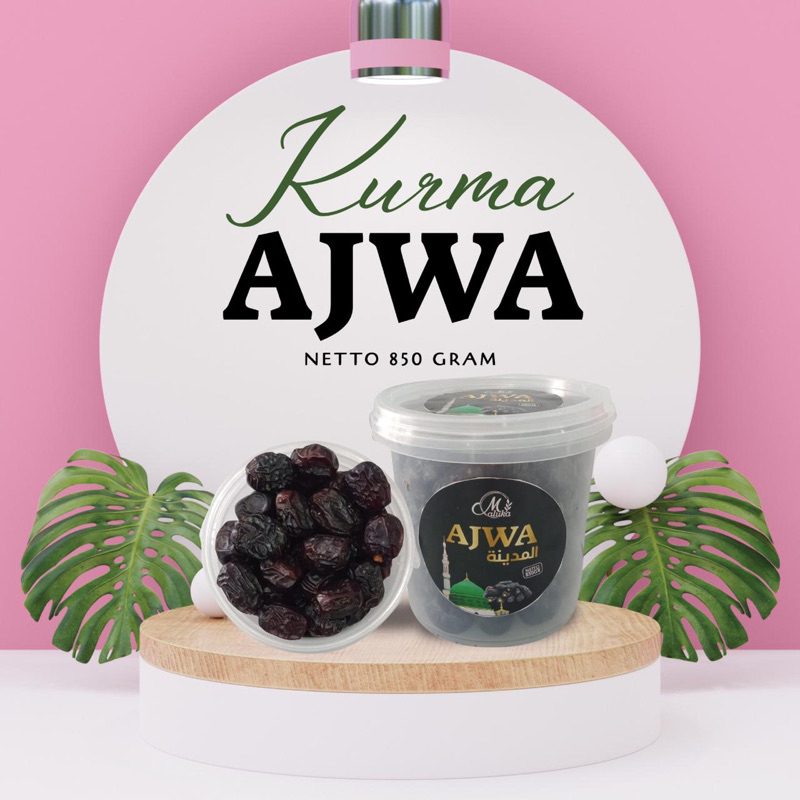 

KURMA AJWA ALMADINAH PREMIUM KEMASAN EMBER 850gr