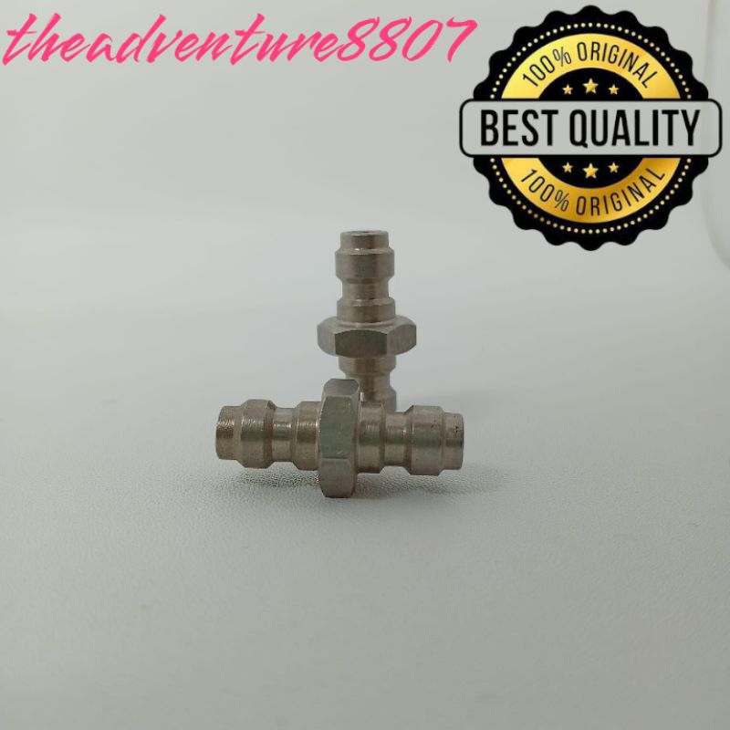 Mini kupler stainless, Double male stainless, Mini kupler jantan stainless, Sparepart Pompa Pcp