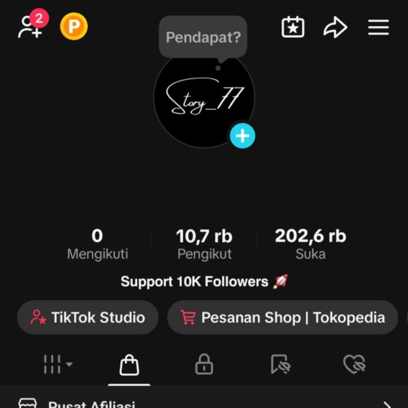 Akun TikTok 10k Followers 200k Like