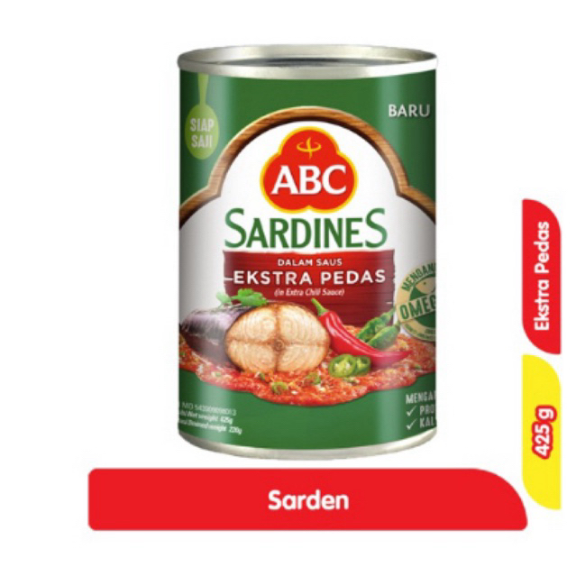 

ABC Sarden Saus Ektra Pedas 425 gr