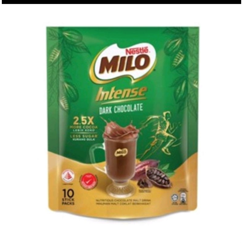 

Milo Intense, dark chocolate, 1bks isi 10 sachet