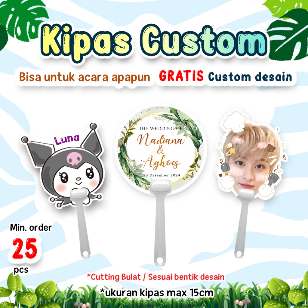 KIPAS CUSTOM FREE DESAIN FREE PLASTIK