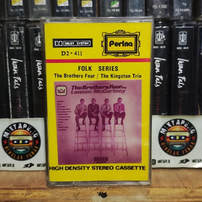 Kaset Pita - The Brothers Four Sing Lennon / McCartney - The Brothers Four / The Kingston Trio - Fol