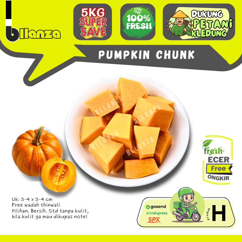 

Bllanza | Labu Kuning Potong — Sayur Potong — Sahabat Makan Sayur ECER (H)