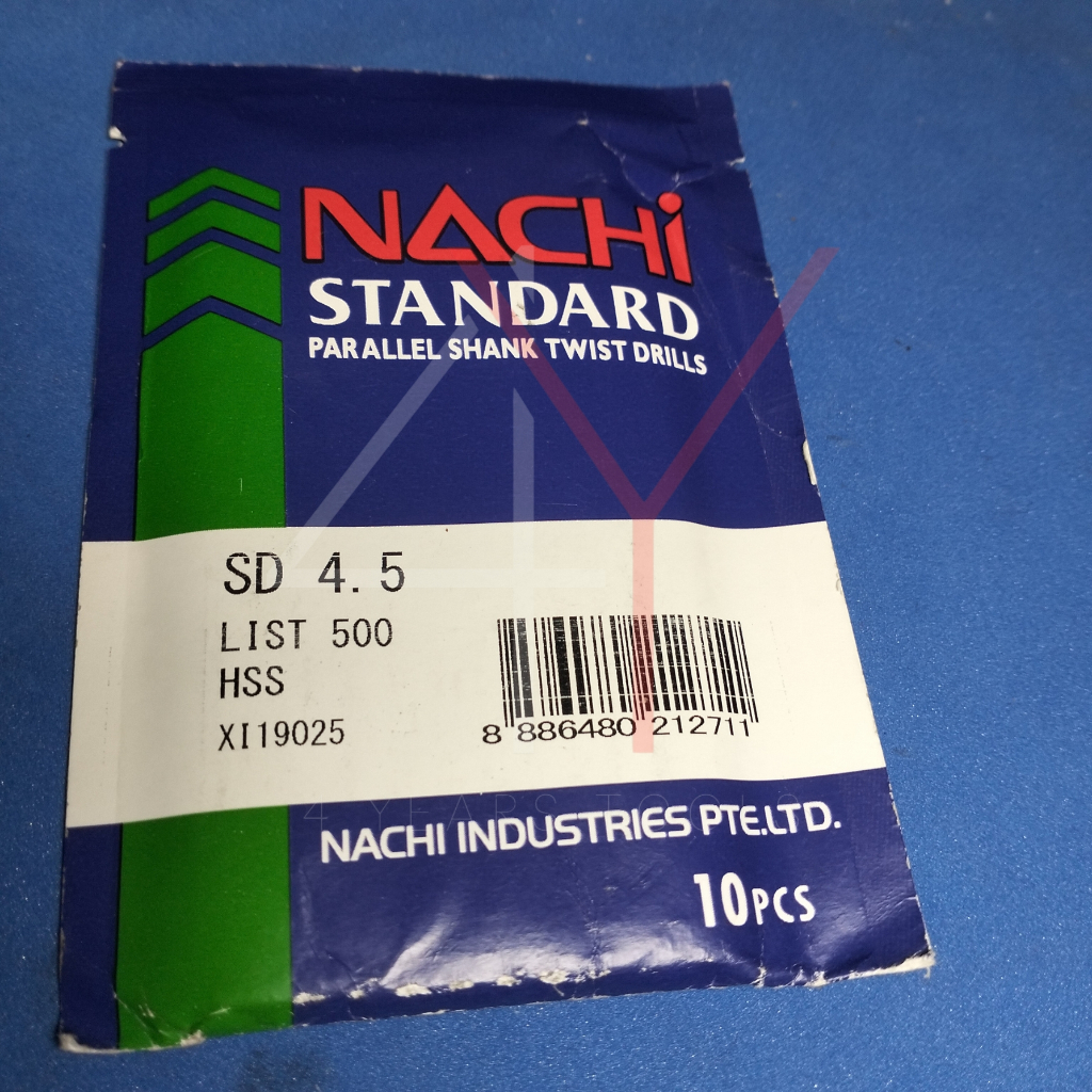 NACHI 4.5mm, Mata Bor Nachi 4.5 mm, Bor Nachi 4.5mm Original