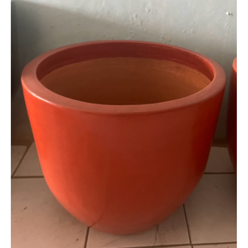 pot tanah liat // model oval ukuran besar