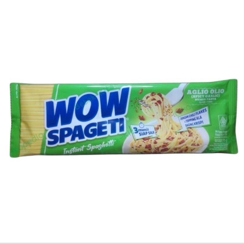

Wow Spageti Aglio Olio Spicy Garlic 75g
