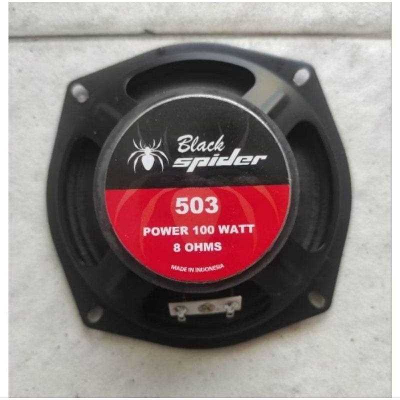 SPIKER MIDDLE BLACK SPIDER BS 503 SPEAKER 5INCHI SPIKER BISA UNTUK SPEAKER COLOUM TOA