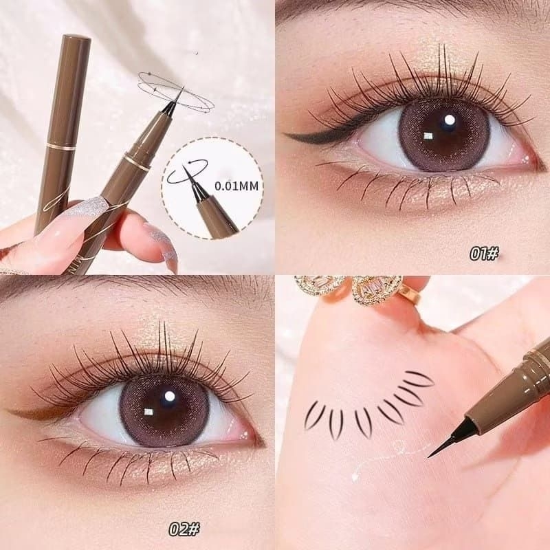 Eyeliner Douyin Sweetmint Waterproof  Eyeliner Slim 0.1mm Sutra Tahan Air XX103