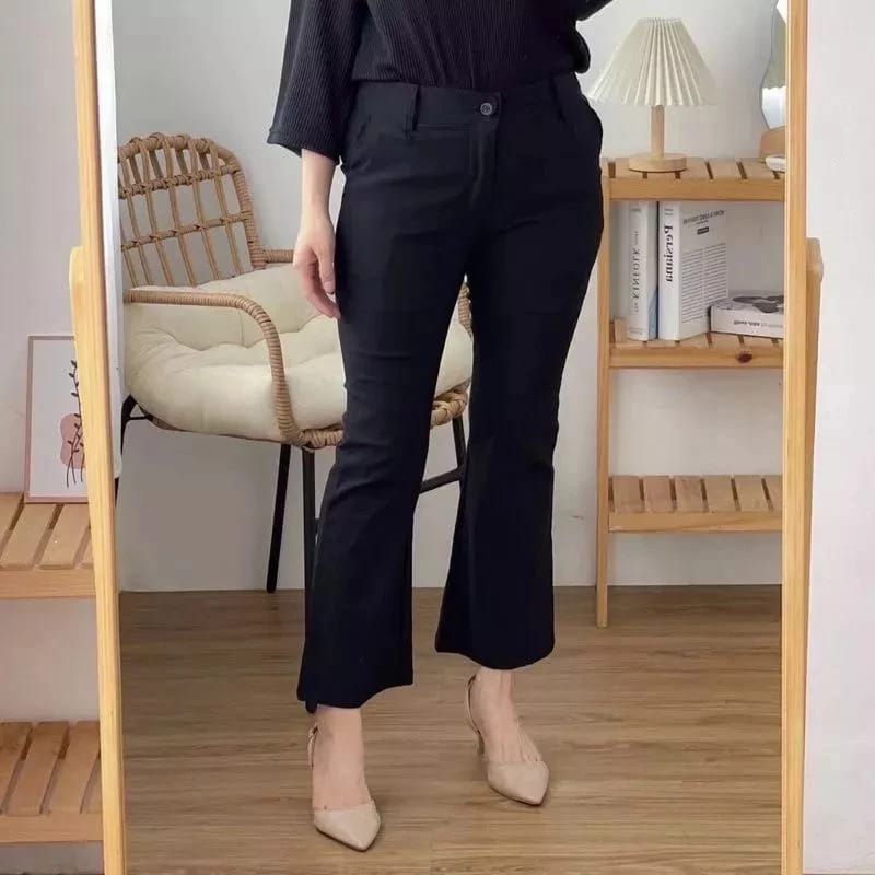 Celana cutbray wanita /celana kerja wanita highwaist / celana cutbray kerja wanita Kekinian Bahan St