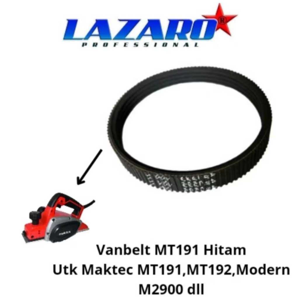 Vanbel MT191 Hitam LAZARO/Van Belt Mesin Serut Kayu Planer untuk Mesin Maktec MT191,MT192,Modern M29