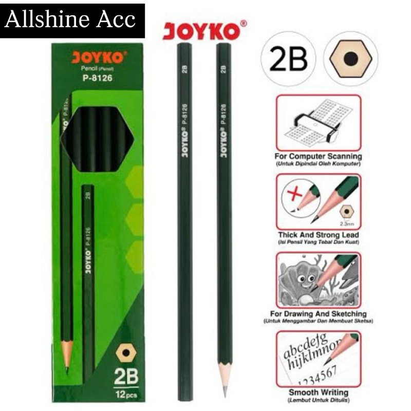 

AS - Pensil Joyko P-8126 2b isi 12