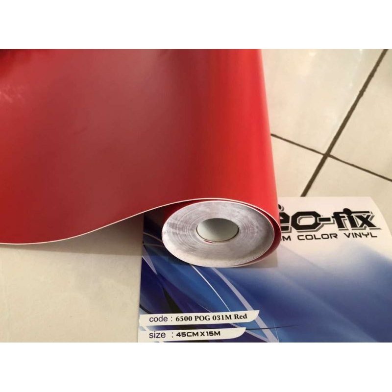 skotlet merah dop stiker hitam dop