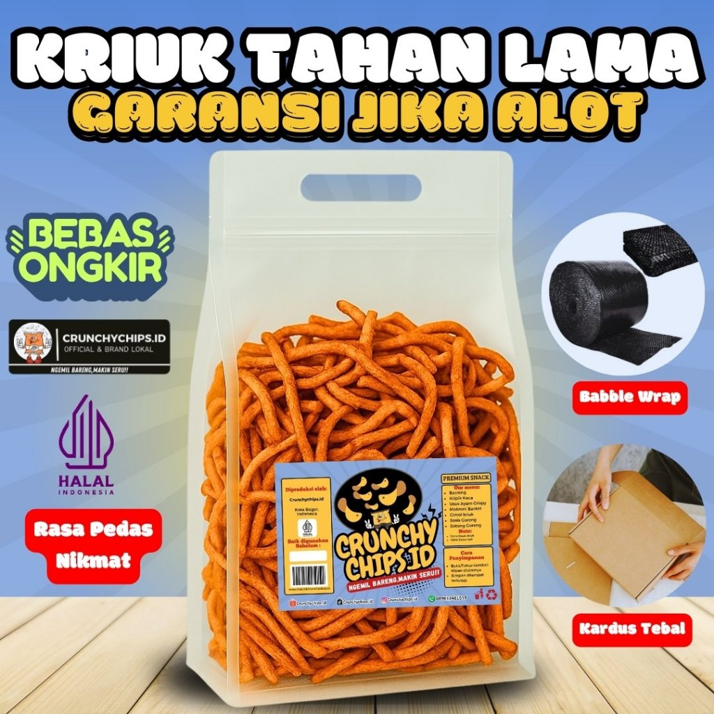 

CEMILAN JADUL SISTIK BAWANG RASA PEDAS GURIH NIKMAT BIKIN NAGIH PRAKTIS SUPER RENYAH