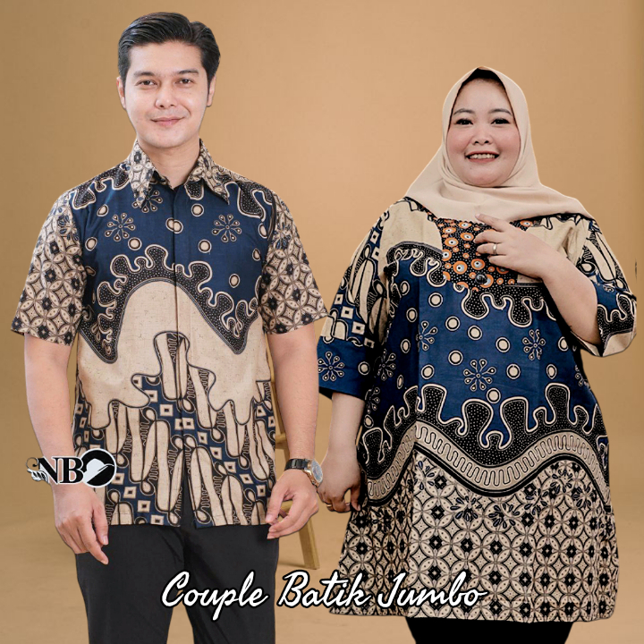 Tunik Couple Batik Jumbo Ld 140 Halus Motif Terbaru