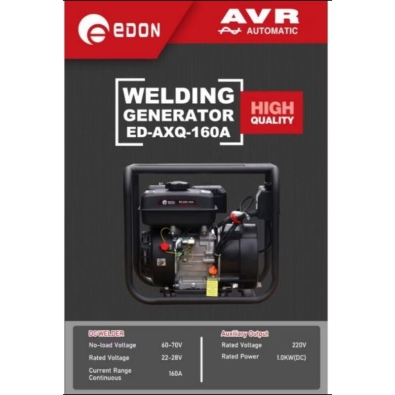 EDON Genset Mesin las listrik 1000watt ED AXQ-160A AVR
