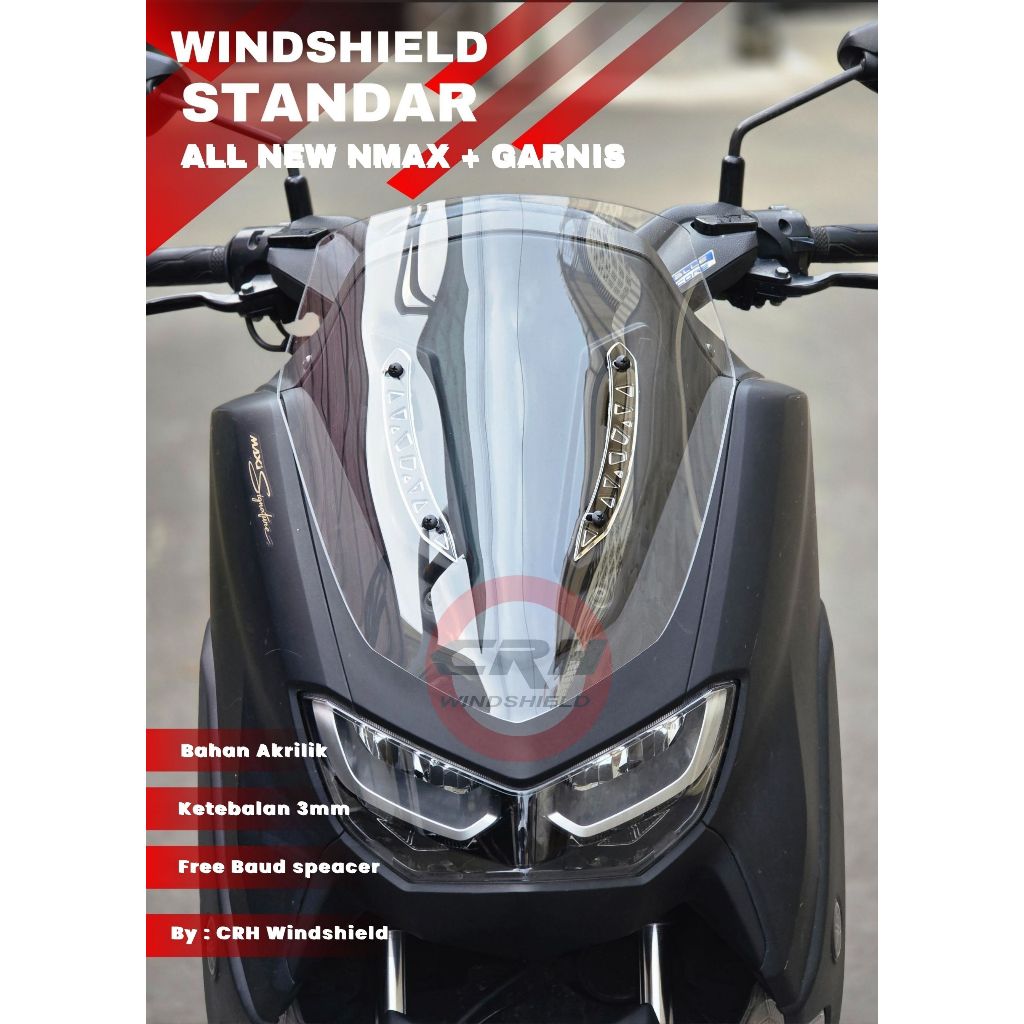 Windshield Yamaha Nmax New | Visor Yamaha all New Nmax | Visor Nmax New | Visor + Garnis