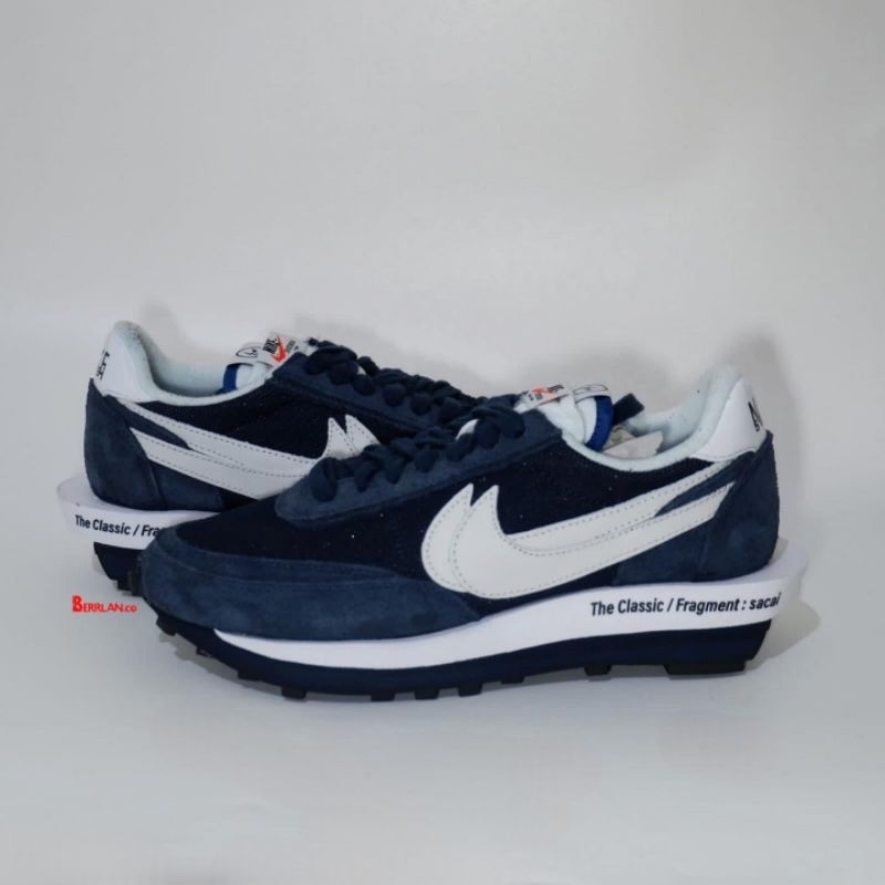 Nike LD Waffle Sacai Fragment Blue Void 100% Original
