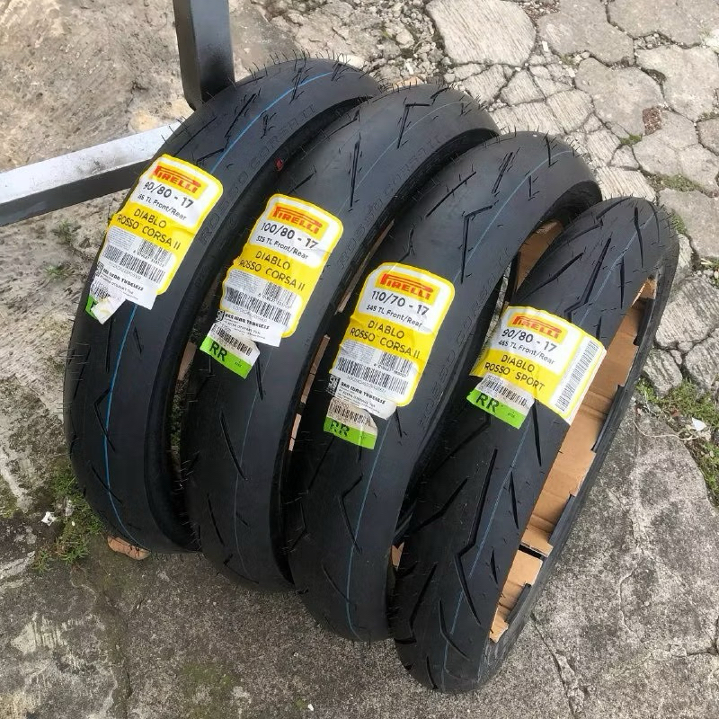 Ban Pirelli Diablo Rosso Corsa II 90/80 100/80 110/70 Diablo Rosso Sport Ring 17 Soft Compound Mediu
