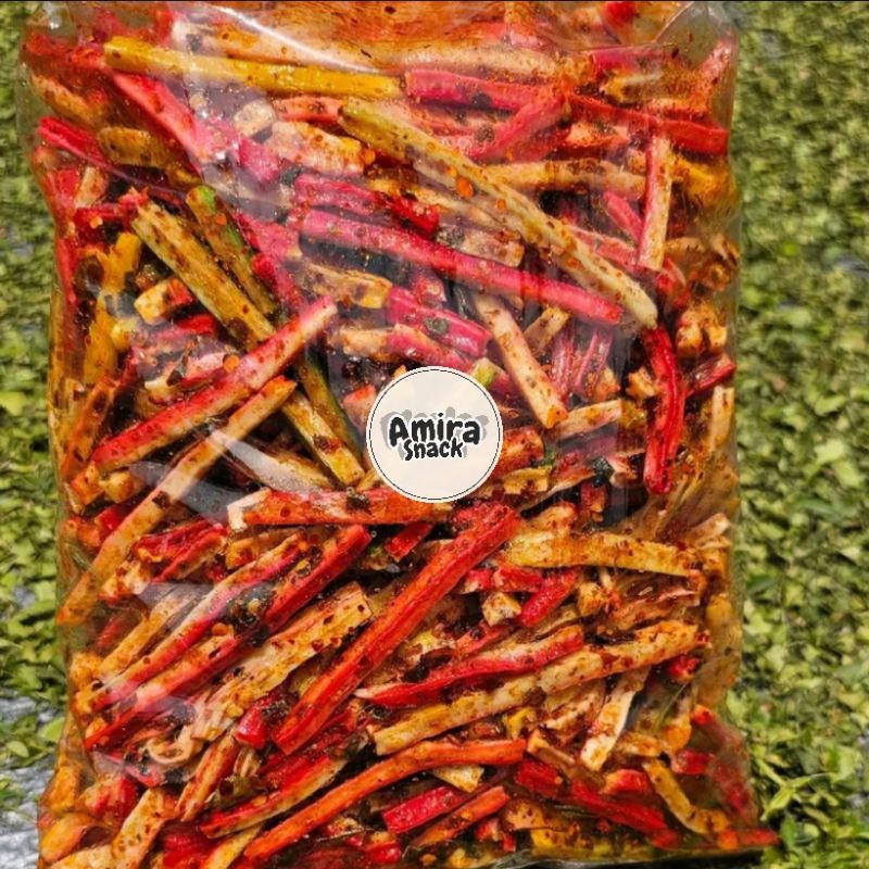 

PROMO 1kg Seblak Beton Amira Snack bumbu chili oil extra daun jeruk