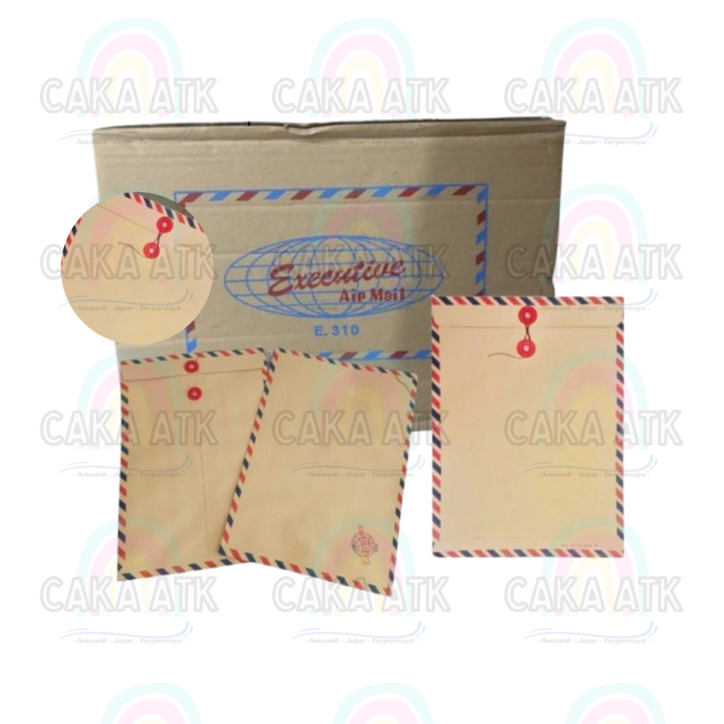 

Amplop Coklat Tali 310 Folio Executive Air Mail/Amplop Lamaran Kerja/ Amplop coklat murah ecer 1 pcs