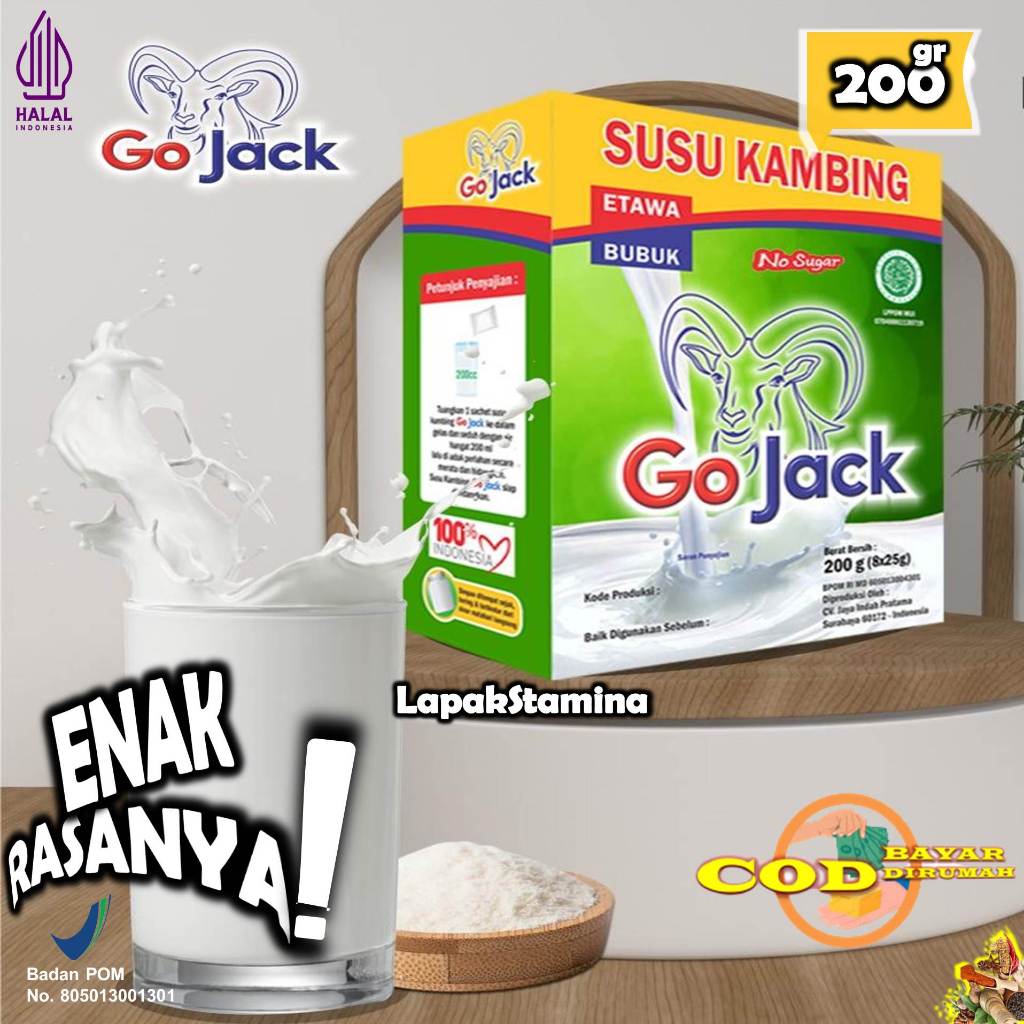 

Susu Kambing Etawa Go Jack 200g (No Sugar) Untuk Tulang Dan SendI