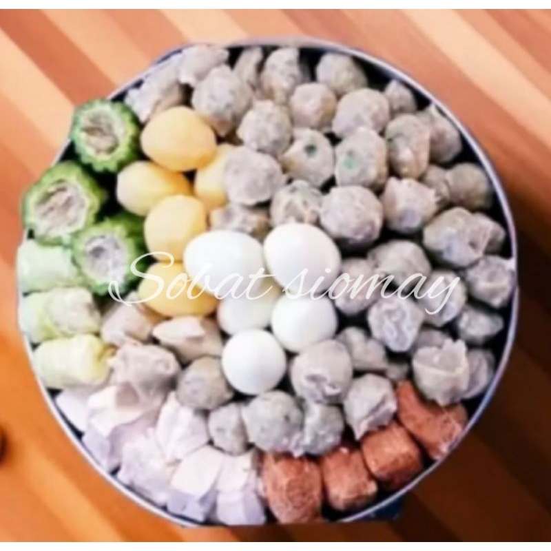 

Siomay ikan tenggiri Isi 50 pcs gurih dan lezat/Siomay isi 50 pcs free sabal kacang 100% halal