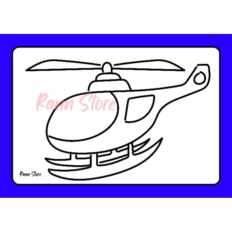 

10 Lembar Kertas Mewarnai A5 Tema Kendaraan, untuk anak TK, Paud, dan seusianya.