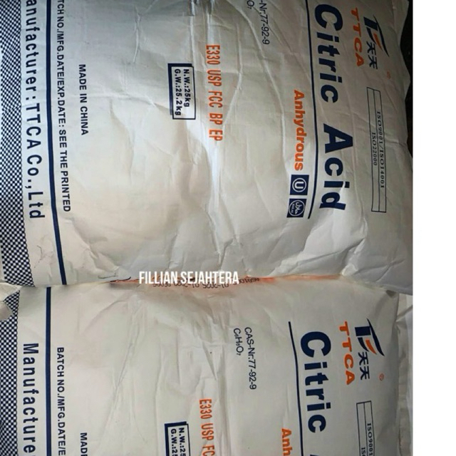 

Citric Acid Anhydrous / Sitrun / Asam Sitrat / Pengasam Makanan Ex. TTCA 1 Kg Repack