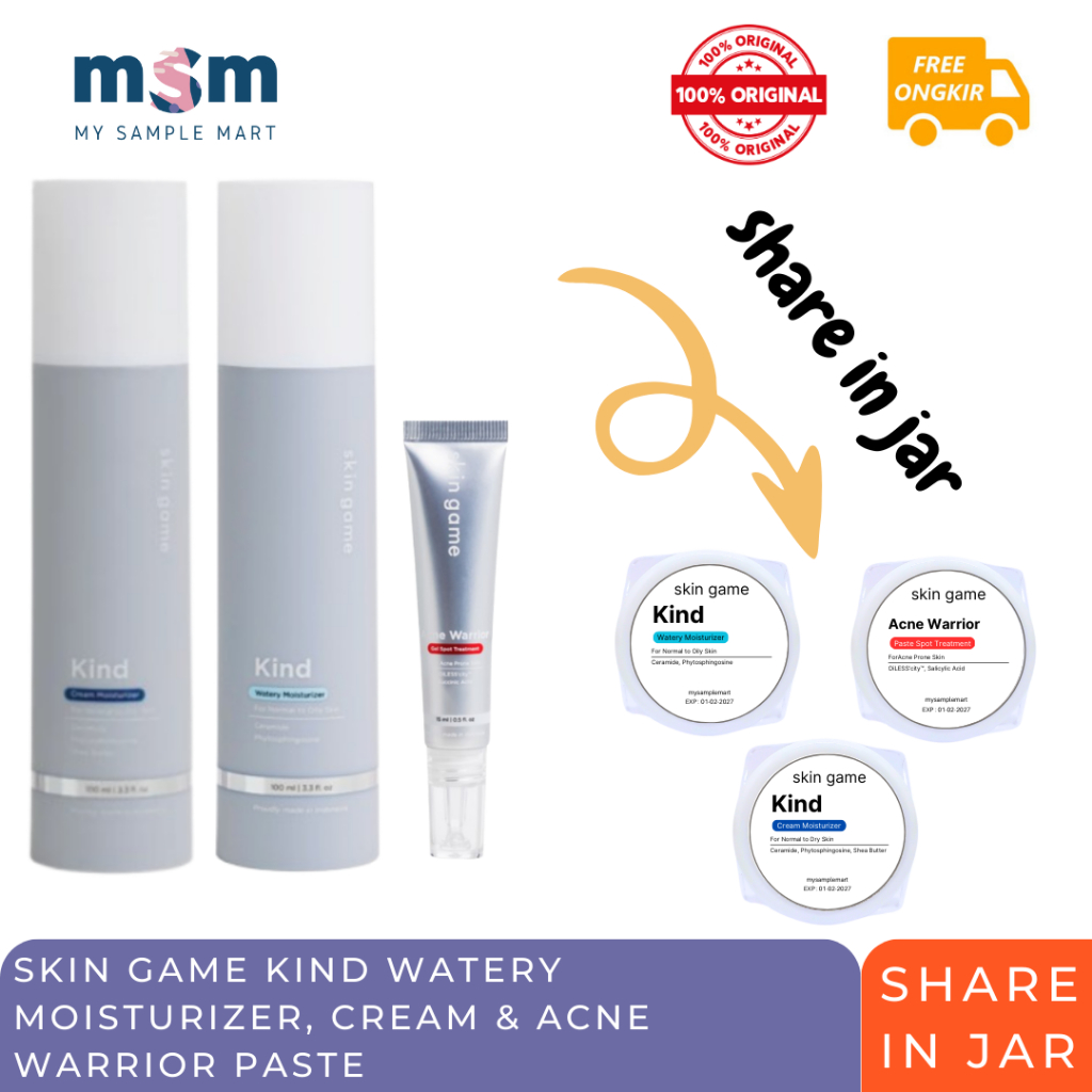 SHARE IN JAR Skin Game Acne Warrior/ Pore Armor/ Theory of Everything/ Pink Hero Clay Mask/ Daily Ki