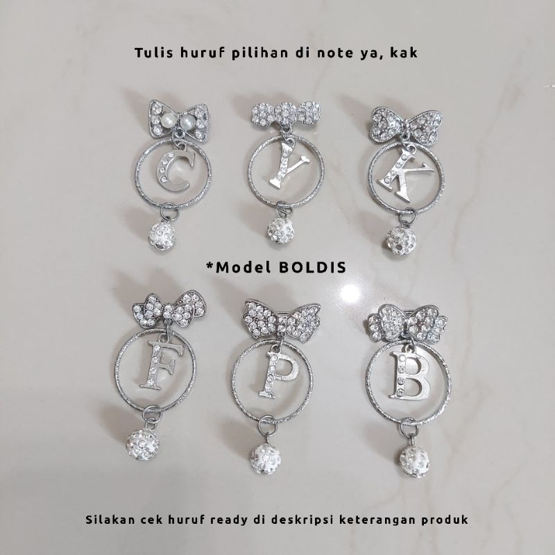 Bros Inisial Permata Mewah Bros Satu Huruf Custom