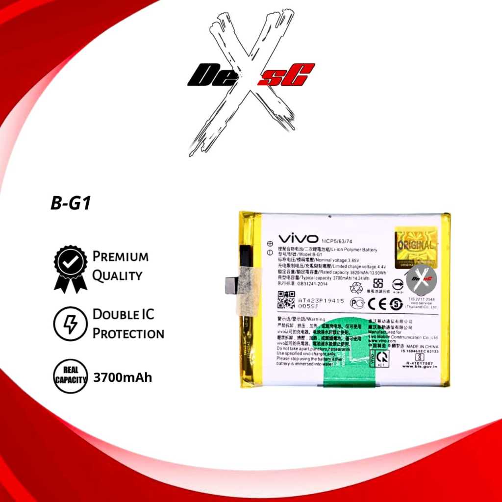 Baterai Original B-G1 Vivo V15 Pro Batre Batrai Battery Handphone Vivo V15 Pro
