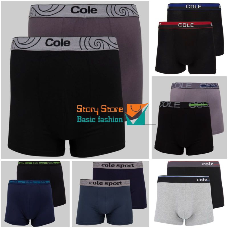 CELANA DALAM PRIA BOXER COLE ORIGINAL TANPA BOX