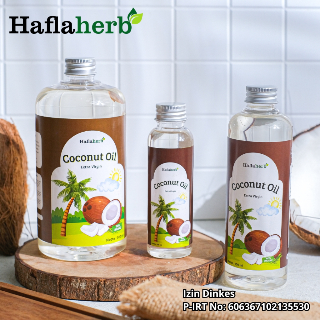 

Haflaherb - VCO Virgin Coconut Oil Organik Minyak Kelapa Extra Virgin Original