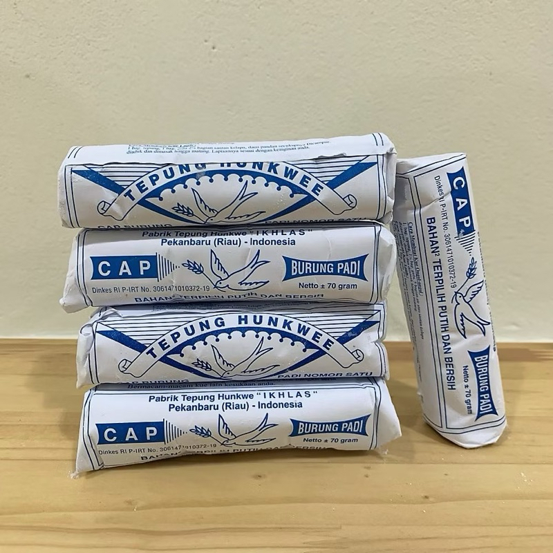 

Tepung Hunkwe Cap Burung Padi 70gr