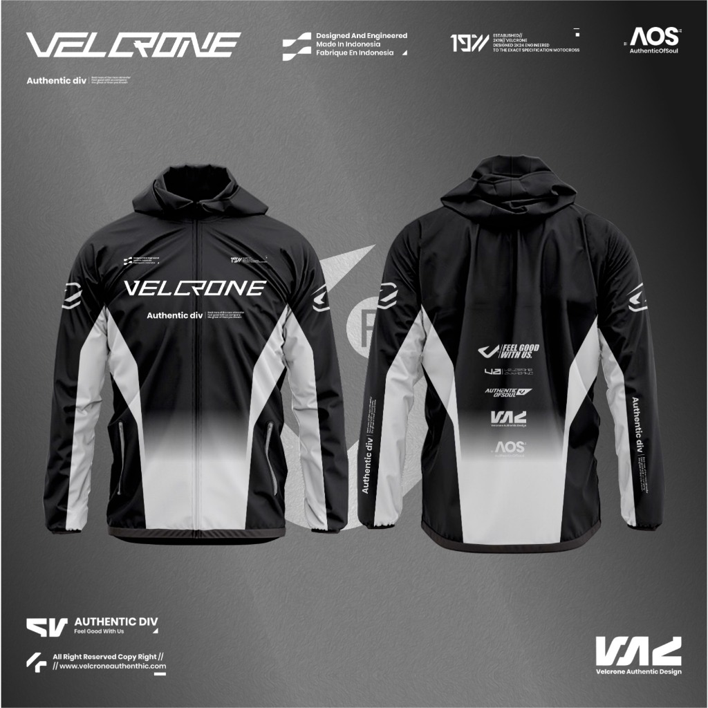 JACKET WINDBREAKER VELCRONE/JACKET VELCRONE/JACKET CUSTOM/JACKET WATERPROOF