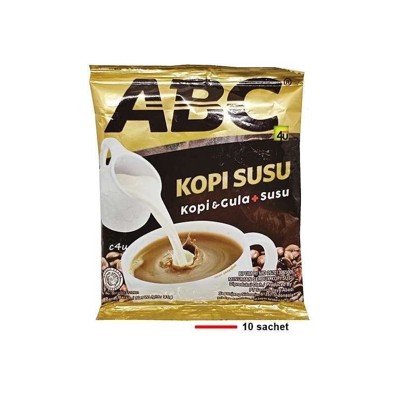 

KOPI ABC SUSU rtg 30g x 10 ( 10 sachet )