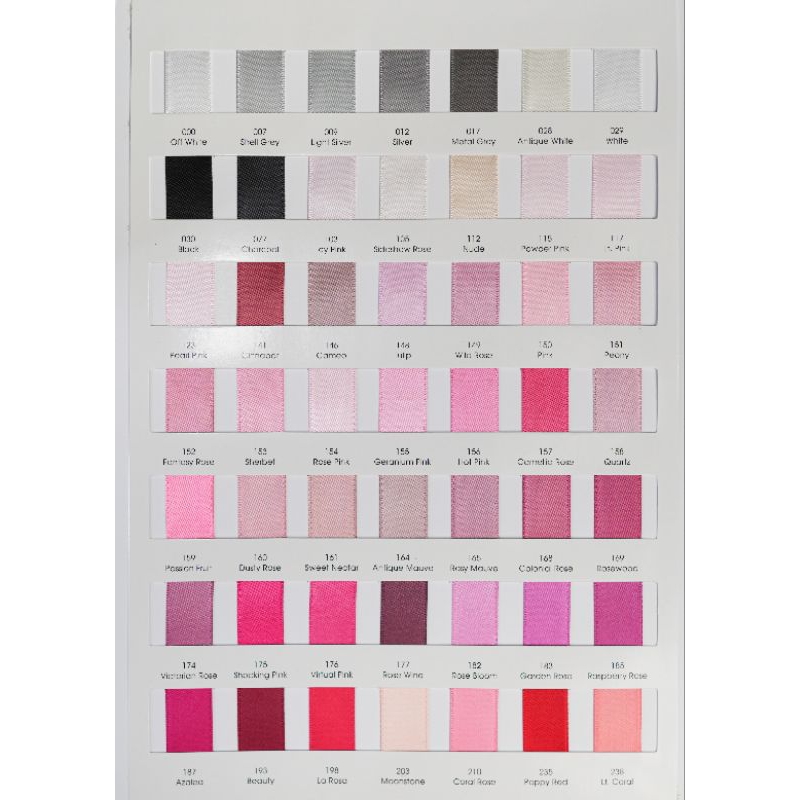 

2.5 cm - 1 Yard | Pita Double Satin Import Premium Size 1 inch ( Bagian 2 )