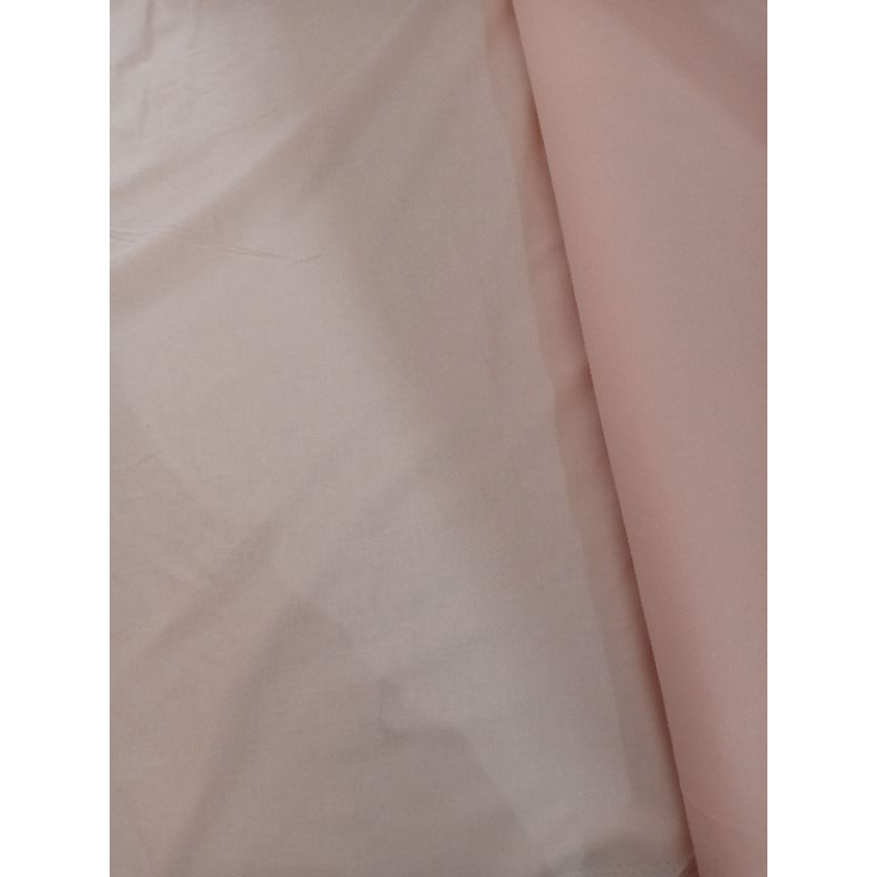 KAIN KATUN TIPIS POLOS WARNA SALEM (REQ PANJANG 50 CM = Rp14.000)