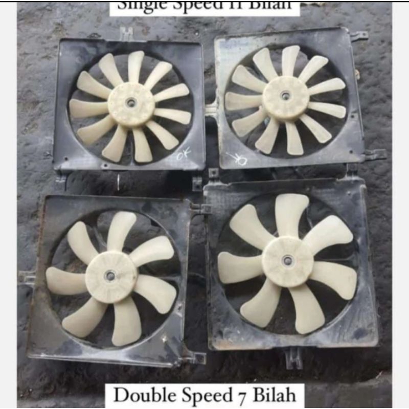 Kipas electric fan Suzuki karimun single double speed ex Japan