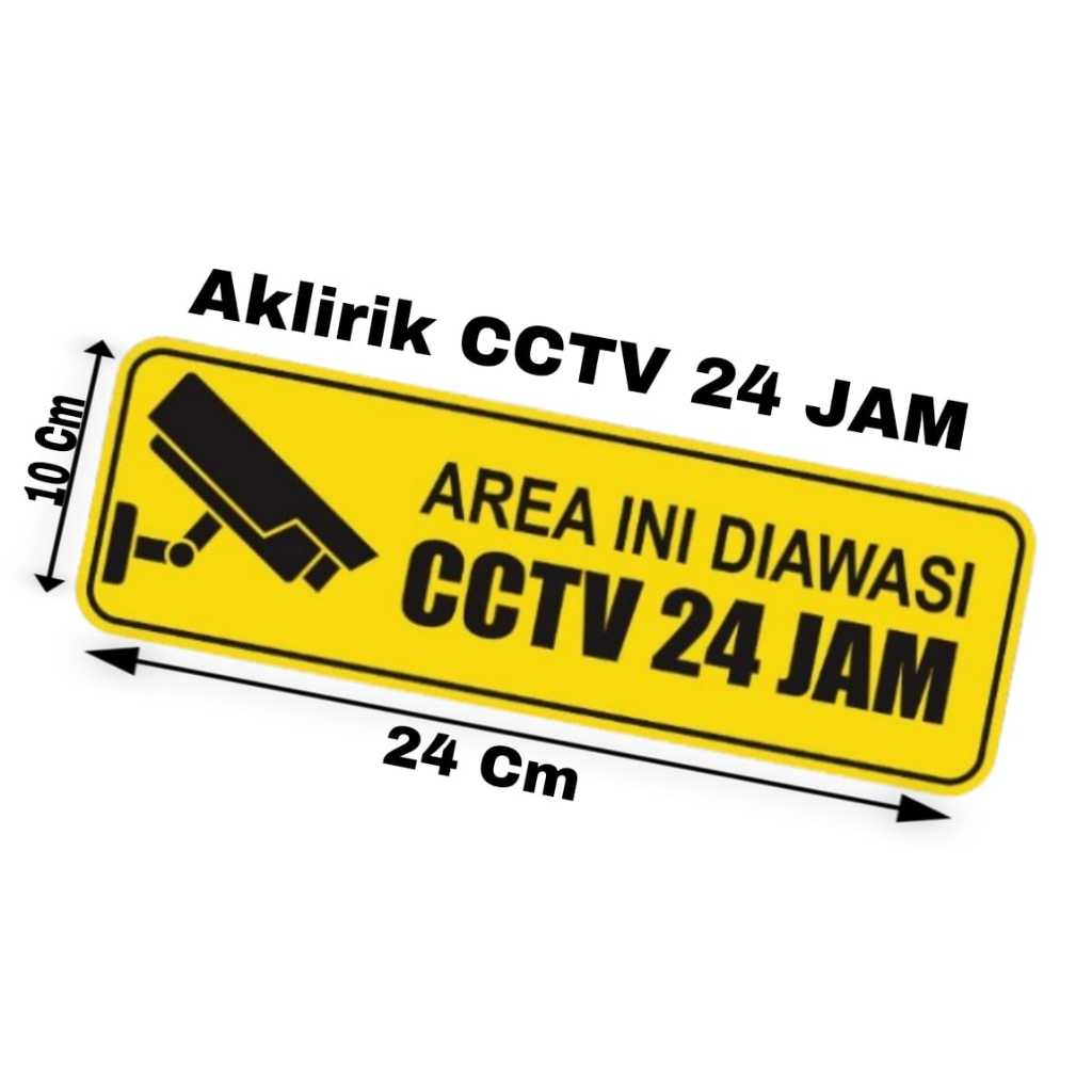 

Papan Aklirik CCTV/Area Ini DIawasi CCTV 24JAM/Papan Aklirik CCTV Tempel Area Dinding