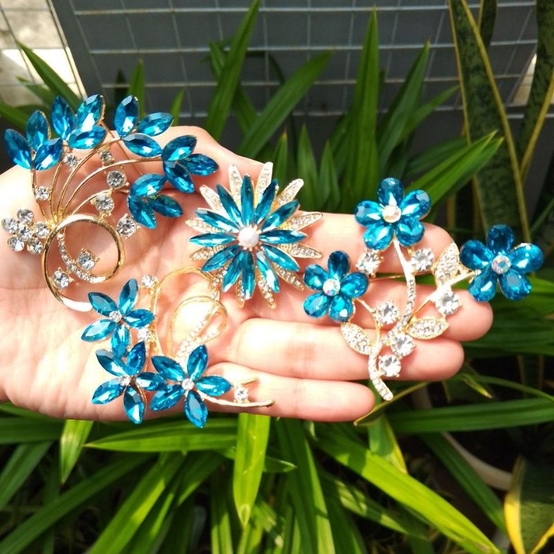 FB05 Bros Jilbab Mewah Premium - Bros Bunga Daun