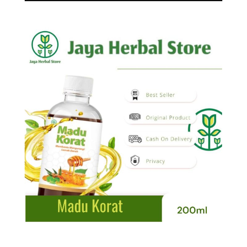 Madu Korat Herbal Alami Ampuh Mengatasi Kolesterol Asam Urat Original 200ml