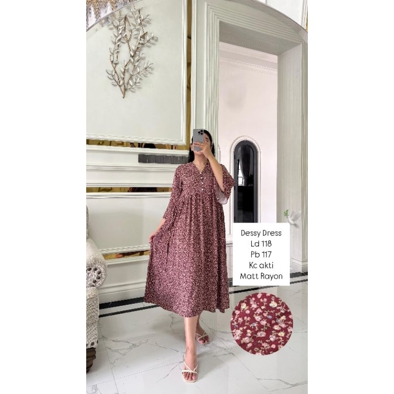 NEW DESSY DRESS ORY ANNISA FASHION/DASTER RAYON PREMIUM BY ANNISA
